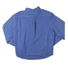Load image into Gallery viewer, Timberland &quot;Regular Fit&quot; Blue White Check Long Sleeve Cotton Button-Up Shirt
