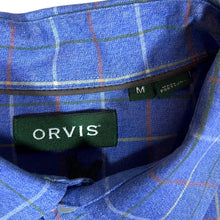 Load image into Gallery viewer, ORVIS Classic Blue Country Plaid Check Long Sleeve Cotton Shirt
