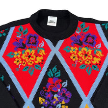 Load image into Gallery viewer, Vintage 90&#39;s 100% ACRYLIC Floral Cottage Core Patterned Acrylic Sweater Jumper
