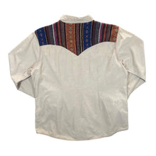 Load image into Gallery viewer, Vintage Wrangler Cowboy Western Woven Tapestry Panel Popper Button Long Sleeve Shirt
