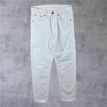 Load image into Gallery viewer, Carhartt "Newel Pant" White Relaxed Tapered Regular Fit Denim Jeans
