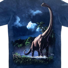 Load image into Gallery viewer, The Mountain (2009) Jerry LoFaro Dinosaur Graphic Blue Tie Dye T-Shirt
