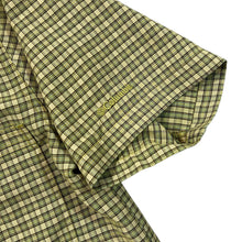 Load image into Gallery viewer, COLUMBIA &quot;XCO&quot; Classic Green Plaid Check Short Sleeve Outdoor Shirt
