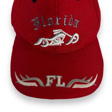 Load image into Gallery viewer, Early 00&#39;s FLORIDA &quot;FL&quot; Embroidered Biker Spellout Souvenir Baseball Cap

