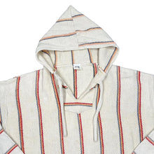 Load image into Gallery viewer, Vintage MOLINA Multi Striped Mexican Baja Surfer Hippy Pullover Hoodie
