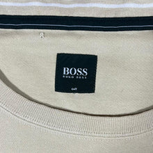 Load image into Gallery viewer, HUGO BOSS GOLF Classic Mini Sleeve Logo Cream Beige Crewneck Sweatshirt
