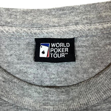 Load image into Gallery viewer, Vintage WORLD POKER TOUR "World Champion" Souvenir Spellout Graphic Grey T-Shirt
