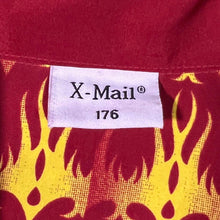 Load image into Gallery viewer, Early 00's X-Mail Goth Y2K Flaming Dragon Layered Long Sleeve Shirt

