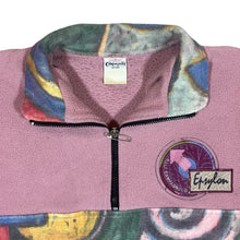 Load image into Gallery viewer, Vintage 90&#39;s CAMPAGNOLO Crazy Abstract Patterned 1/4 Zip Fleece Sweatshirt
