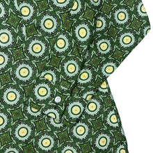 Load image into Gallery viewer, Vintage Friendship Green Crazy Abstract Patterned Long Sleeve Flannel Shirt

