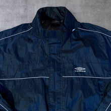 Load image into Gallery viewer, Early 00&#39;s Umbro Mini Logo Navy Blue Lightweight Windbreaker Jacket
