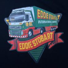 Load image into Gallery viewer, Eddie Stobart “International Logistics” Truck Lorry Spellout Graphic Black T-Shirt
