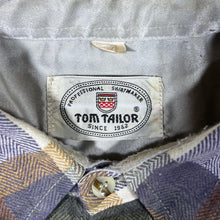 Load image into Gallery viewer, Vintage Tom Tailor Multi Plaid Check Long Sleeve Cotton Flannel Shirt
