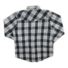 Load image into Gallery viewer, Vintage Plains Western Wear Multi Check Cowboy Popper Button Long Sleeve Shirt
