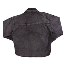 Load image into Gallery viewer, Vintage John F. Gee Cowboy Western Washed Black Grey Denim Long Sleeve Shirt

