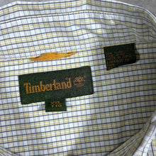 Load image into Gallery viewer, Vintage Timberland White Yellow Blue Check Cotton Long Sleeve Button-Up Shirt
