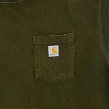 Load image into Gallery viewer, CARHARTT Classic Basic Mini Patch Pocket Logo Green Short Sleeve T-Shirt
