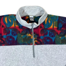 Load image into Gallery viewer, Vintage 90&#39;s C&amp;A Abstract Patterned Colour Block 1/4 Zip Pullover Fleece Sweatshirt
