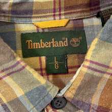 Load image into Gallery viewer, Vintage TIMBERLAND Classic Mini Pocket Logo Plaid Check Long Sleeve Cotton Shirt
