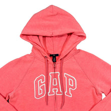 Load image into Gallery viewer, GAP Classic Embroidered Big Logo Spellou Salmon Pink Zip Hoodie
