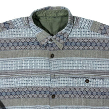 Load image into Gallery viewer, Vintage 90&#39;s Crazy Abstract Patterned Long Sleeve Flannel Shirt
