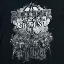 Load image into Gallery viewer, ROCKHARZ OPEN AIR (2012) &quot;Artist&quot; Heavy Metal Music Band Festival Lineup Graphic T-Shirt
