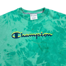 Load image into Gallery viewer, CHAMPION Classic Big Logo Spellout Graphic Tie Dye Crewneck Sweatshirt
