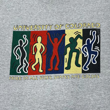 Load image into Gallery viewer, Vintage Delta UNIVERSITY OF COLORADO &quot;Pride&quot; Art Souvenir College Spellout Graphic T-Shirt
