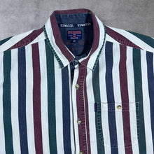 Load image into Gallery viewer, Vintage Edwards Heavies Multi Striped Cotton Short Sleeve Shirt
