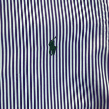 Load image into Gallery viewer, Vintage POLO RALPH LAUREN &quot;Slim Fit&quot; 120&#39;s 2 Ply Striped Long Sleeve Button-Up Shirt
