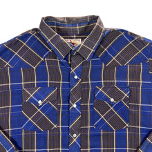 Load image into Gallery viewer, Vintage 90&#39;s RANCHER WESTERNWEAR Plaid Check Pearl Snap Popper Button Long Sleeve Cowboy Western Shirt
