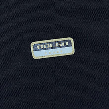 Load image into Gallery viewer, Vintage Rough Trade Classic Mini Patch Logo Dark Navy Ringer T-Shirt

