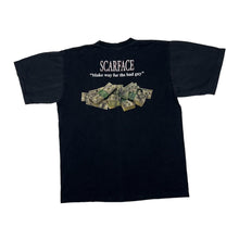 Load image into Gallery viewer, Early 00&#39;s SCARFACE &quot;Make Way For The Bad Guy&quot; Al Pacino Gangster Cult Movie Spellout Graphic T-Shirt
