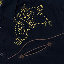 Load image into Gallery viewer, Atlas For Men Cowboy Western Long Sleeve Black Cotton Shirt
