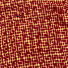 Load image into Gallery viewer, COLUMBIA SPORTSWEAR &quot;Titanium&quot; Red Orange Plaid Check Short Sleeve Shirt
