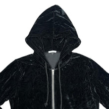 Load image into Gallery viewer, JULIA BOUTIQUE Y2K Classic Basic Essential Velvet Velour Zip Hooded Tracksuit Top
