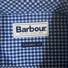 Load image into Gallery viewer, Barbour &quot;Tailored Fit&quot; Blue Mix Check Long Sleeve Cotton Button-Up Shirt

