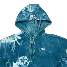 Load image into Gallery viewer, FILA Classic Embroidered Mini Logo Spellout Tie Dye Pullover Hoodie
