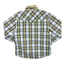Load image into Gallery viewer, Rafter C Cowboy Western Plaid Check Popper Long Sleeve Shirt
