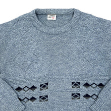 Load image into Gallery viewer, Vintage 90&#39;s MENSWEAR Made In UK Grandad Patterned Acrylic Knit Sweater Jumper
