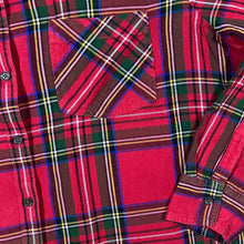 Load image into Gallery viewer, Old Navy "The Classic Shirt" Red Plaid Check Long Sleeve Flannel Cotton Shirt

