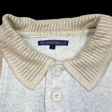 Load image into Gallery viewer, Early 00’s MAINSTREAM Patterned Knit Panel Collared Sweatshirt
