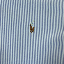 Load image into Gallery viewer, Early 00&#39;s POLO RALPH LAUREN Embroidered Mini Logo Striped Long Sleeve Button-Up Cotton Shirt
