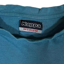 Load image into Gallery viewer, Early 00&#39;s KAPPA Embroidered Big Logo Blue Distressed Short Sleeve T-Shirt
