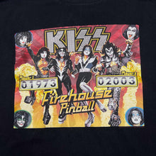 Load image into Gallery viewer, Vintage Tennessee River (2003) KISS &quot;Fireball Pinball&quot; Glam Metal Hard Rock Band T-Shirt
