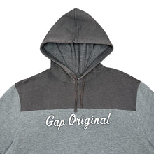 Load image into Gallery viewer, Early 00&#39;s GAP ORIGINAL Classic Spellout Graphic Colour Block Pullover Hoodie
