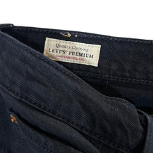 Load image into Gallery viewer, LEVI&#39;S 501 Classic Black Denim Straight Leg Regular Fit Jeans
