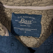 Load image into Gallery viewer, G.H.Bass &amp; Co. Contrast Fleece Collared Dark Grey Button Pullover Sweatshirt
