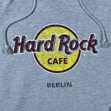 Load image into Gallery viewer, Hard Rock Cafe "Berlin" Distressed Style Souvenir Graphic Grey Hoodie
