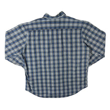 Load image into Gallery viewer, Timberland Blue White Yellow Check Cotton Long Sleeve Button-Up Shirt
